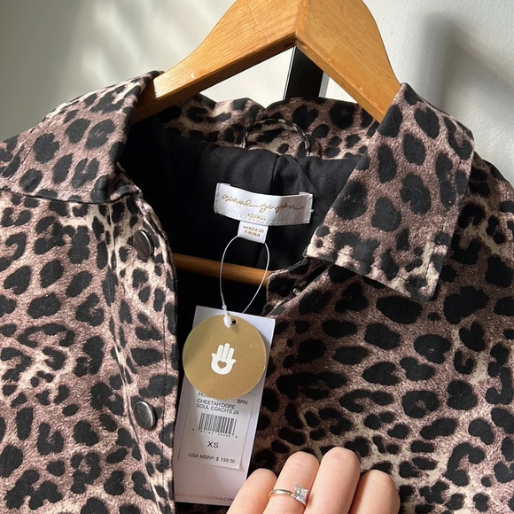 NWT Spiritual Gangster leopard print coat jacket XS - Picture 5 of 6